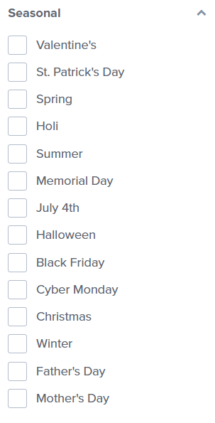 seasonal-filtering - OptinMonster OptinMonster templates seasonal filtering