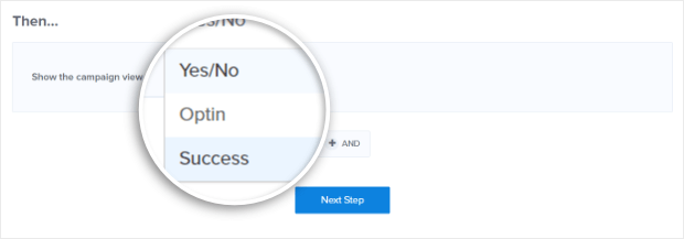 select_view - OptinMonster select campaign view