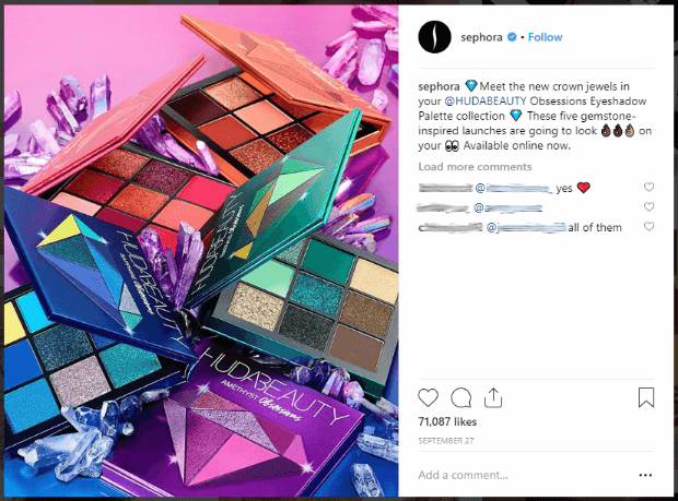 sephora-instagram-post - OptinMonster Sephora's gorgeous Instagram posts are goals