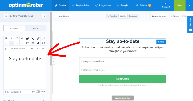 sidebar-widget-edit-campaign - OptinMonster edit your campaign