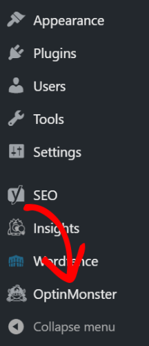 sidebar-widget-optinmonster-wp - OptinMonster go to optinmonster in wordpress
