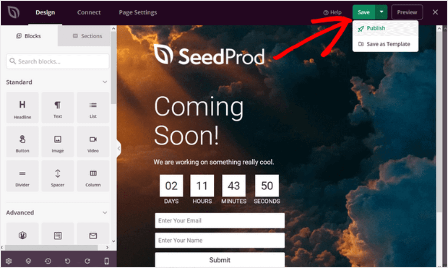 soon_save-min - OptinMonster coming soon page