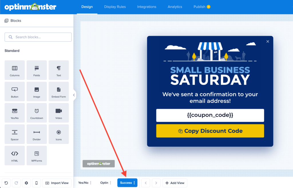 successView - OptinMonster