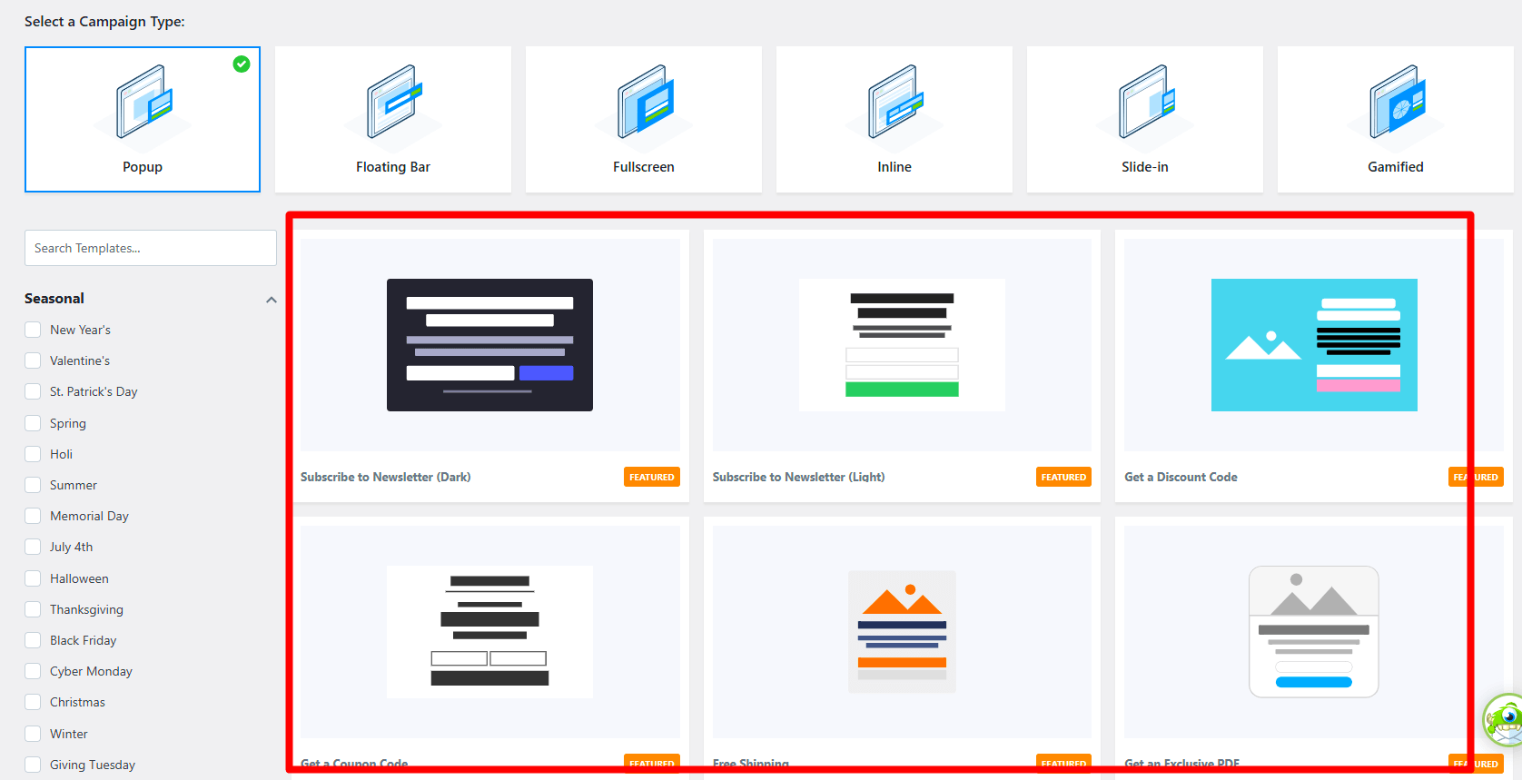 templates - OptinMonster templates