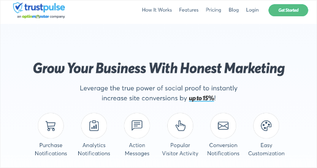 trustpulse-new-homepage-updated - OptinMonster trustpulse homepage