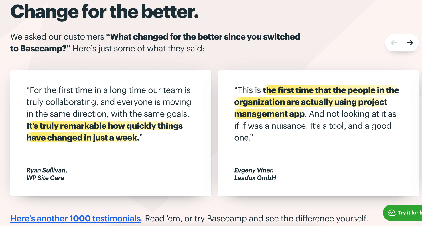 urgency words_basecamp-min - OptinMonster scarcity in ads