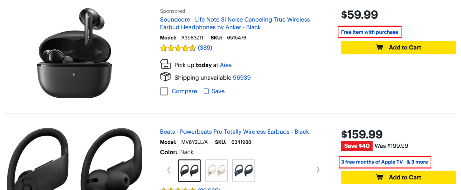 urgency words_best buy-min - OptinMonster use scarcity words in marketing