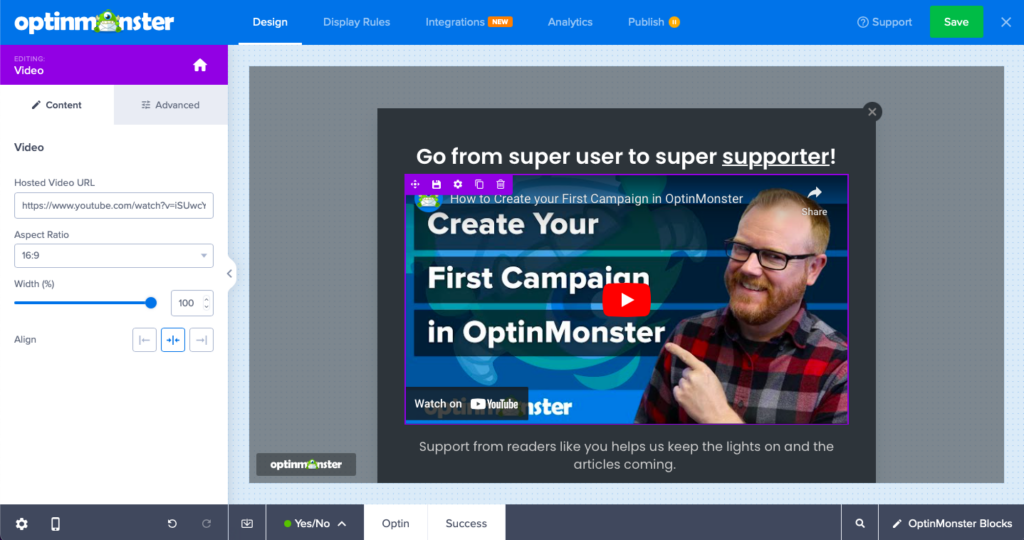 video block optinmonster - OptinMonster video block optinmonster