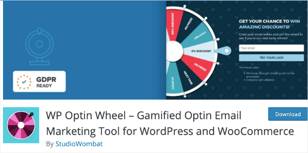 wpoptinwheel - OptinMonster wpoptinwheel discount wheel plugin