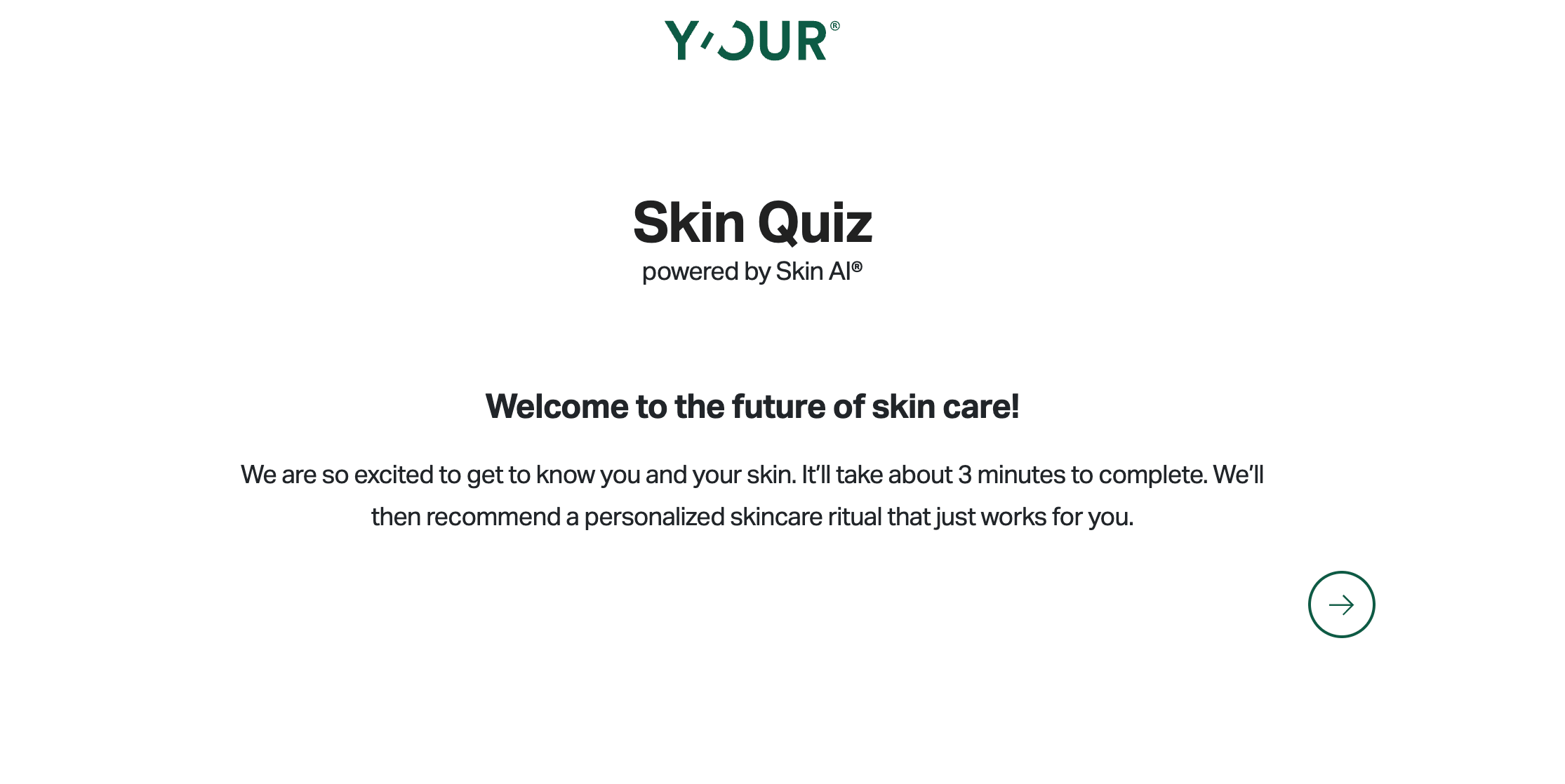 Y-our Skin Lead Generation Quiz Example - OptinMonster Y-our Skin Lead Generation Quiz Example